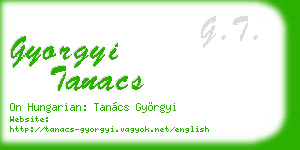 gyorgyi tanacs business card